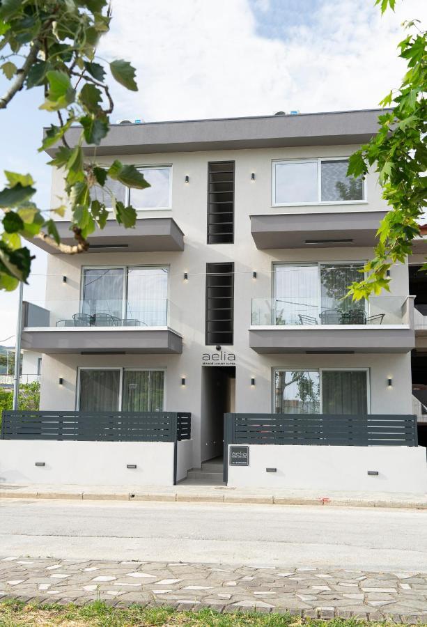Aelia Seaside Luxury Suites Nea Karvali Exterior foto